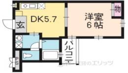 クオリティ嵯峨野間取り図面