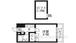 レオパレス西院第２間取り図面