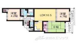 ライオンズマンション太秦間取り図面