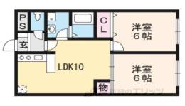 第43長栄大晋メゾネ西院ノ森間取り図面
