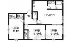 ＳＡＣＵＲＡハイツ２間取り図面