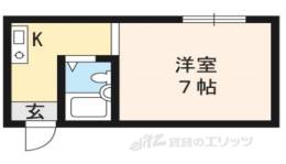 コーポ深草間取り図面