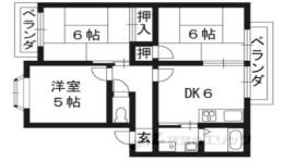 ガーデンハイツ花園（NO.143)間取り図面