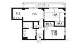 ニュー大将軍松兼２間取り図面