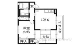 ハイカムール八科B棟間取り図面