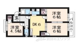 草川ハイツ３間取り図面