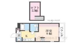 サンフェスタ東福寺B棟間取り図面