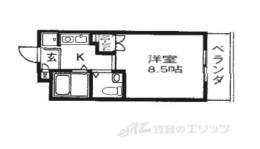 サンフェスタ東福寺B棟間取り図面