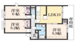 シャンテ西川間取り図面
