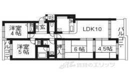ライオンズマンション太秦207間取り図面