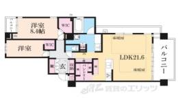 グランドヒルズ岡崎神宮道間取り図面