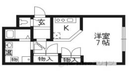 ジュネス四条大宮間取り図面