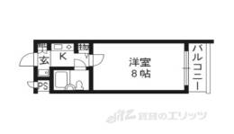 ＤＥＴＯＭ－１烏丸一条２間取り図面
