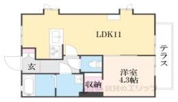 関ハイツＣ棟間取り図面