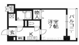 ライオンズマンション京都河原町第三間取り図面