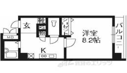 プレサンス京都駅前２間取り図面