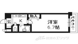 プレサンス京都駅前２間取り図面
