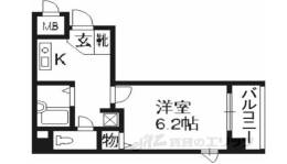 プレサンス京都駅前２間取り図面