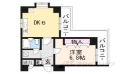 ライオンズマンション北大路410間取り図面