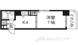 ライオンズマンション東洞院606間取り図面