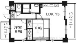 サントル西京間取り図面
