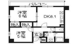 リバティ四条烏丸間取り図面