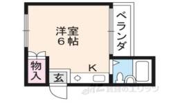 プチシャンポール西院間取り図面
