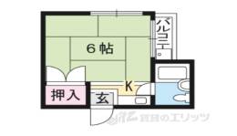 プチシャンポール西院間取り図面