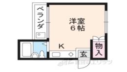 プチシャンポール西院間取り図面