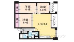 中川第6コーポ間取り図面