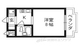 サンハイツ小栗栖　１間取り図面