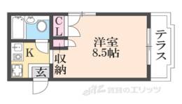 サンハイツ小栗栖　１間取り図面