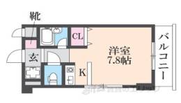 サンフェスタ東福寺C棟間取り図面
