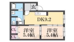 レジョナーレ大津京間取り図面