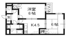 嵯峨野フラット間取り図面