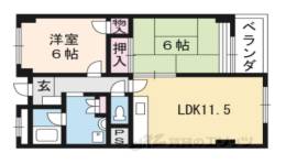 シルベーヌ北山間取り図面