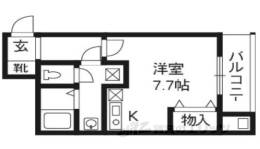 フラット　オク間取り図面