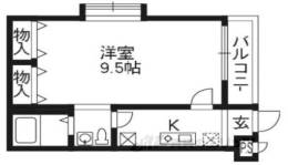 メゾンエクセル　ウエスト間取り図面