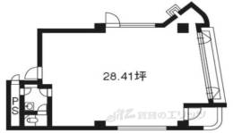 コスミック西京極（テナント）間取り図面