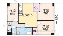 パインフィールド二条城間取り図面