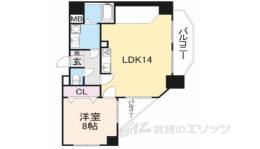 パインフィールド二条城間取り図面