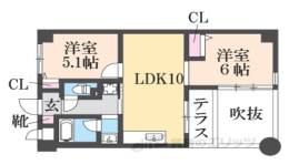 レジデンスオークラ３間取り図面