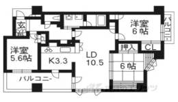 アベルティ堀川一条間取り図面