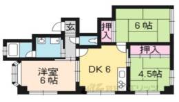 フレスコ小倉ハイツ間取り図面