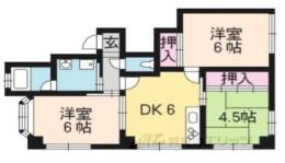 フレスコ小倉ハイツ間取り図面