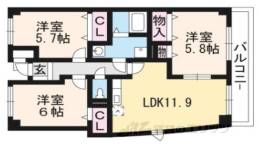 シャン・ド・フルール間取り図面