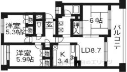 パインフィールド洛西間取り図面