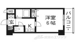 プレサンス京都二条城前間取り図面