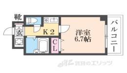 プレサンス京都二条城前間取り図面