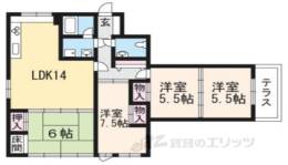 サンリーベ衣笠間取り図面